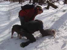 Trffel - Fundstelle unter Schnee_1